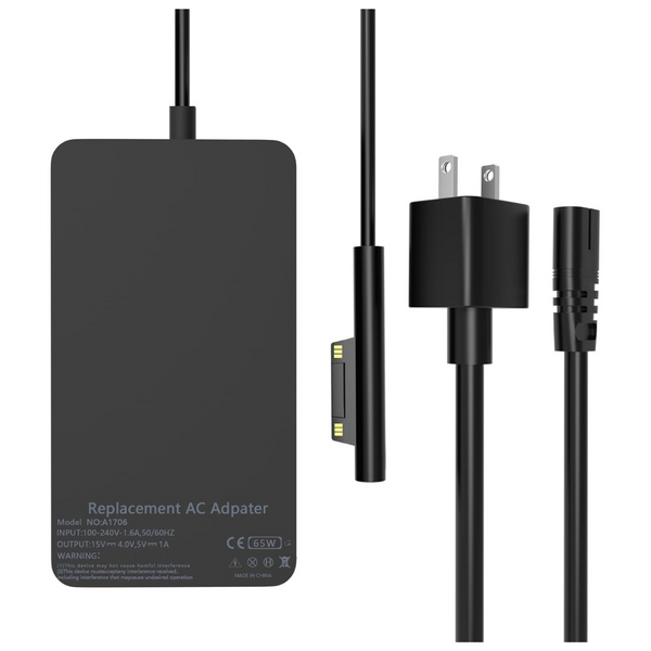 65W Surface Pro Charger With 10-Ft LED Cord