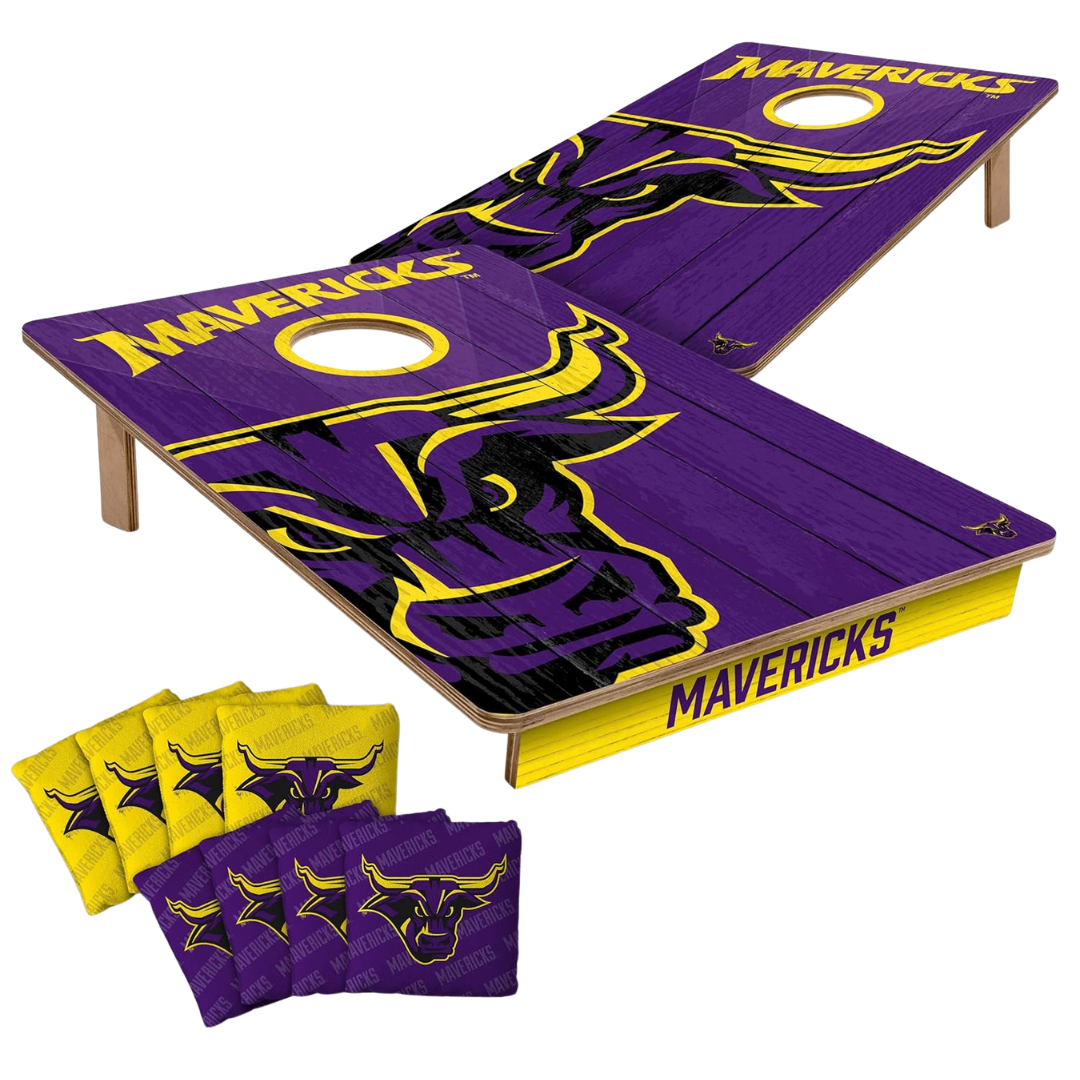 2ft x 3ft NCAA Mavericks Wood Cornhole Game (Various)