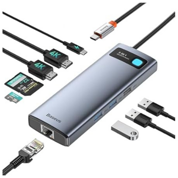 Baseus 9-in-1 USB-C Laptop Docking Station