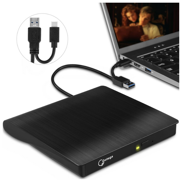Gotega USB 3.0 Type C External DVD Burner