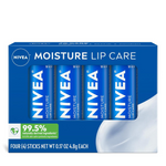 4-Pack 0.17-Oz NIVEA Moisture Lip Balm Stick