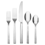 20-Piece Oneida Chef's Table Hammered Everyday Flatware