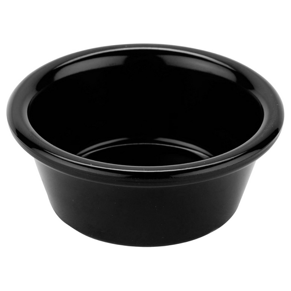 12-Pack 1.5 Oz Black Melamine Sauce Cup