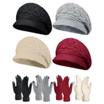 8-Pieces Newcotte Women Hats Gloves Winter Set