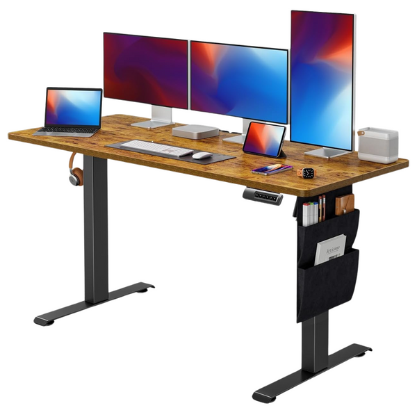 Marsail 55" x 24" Electric Standing Computer Desk With Storage Bag