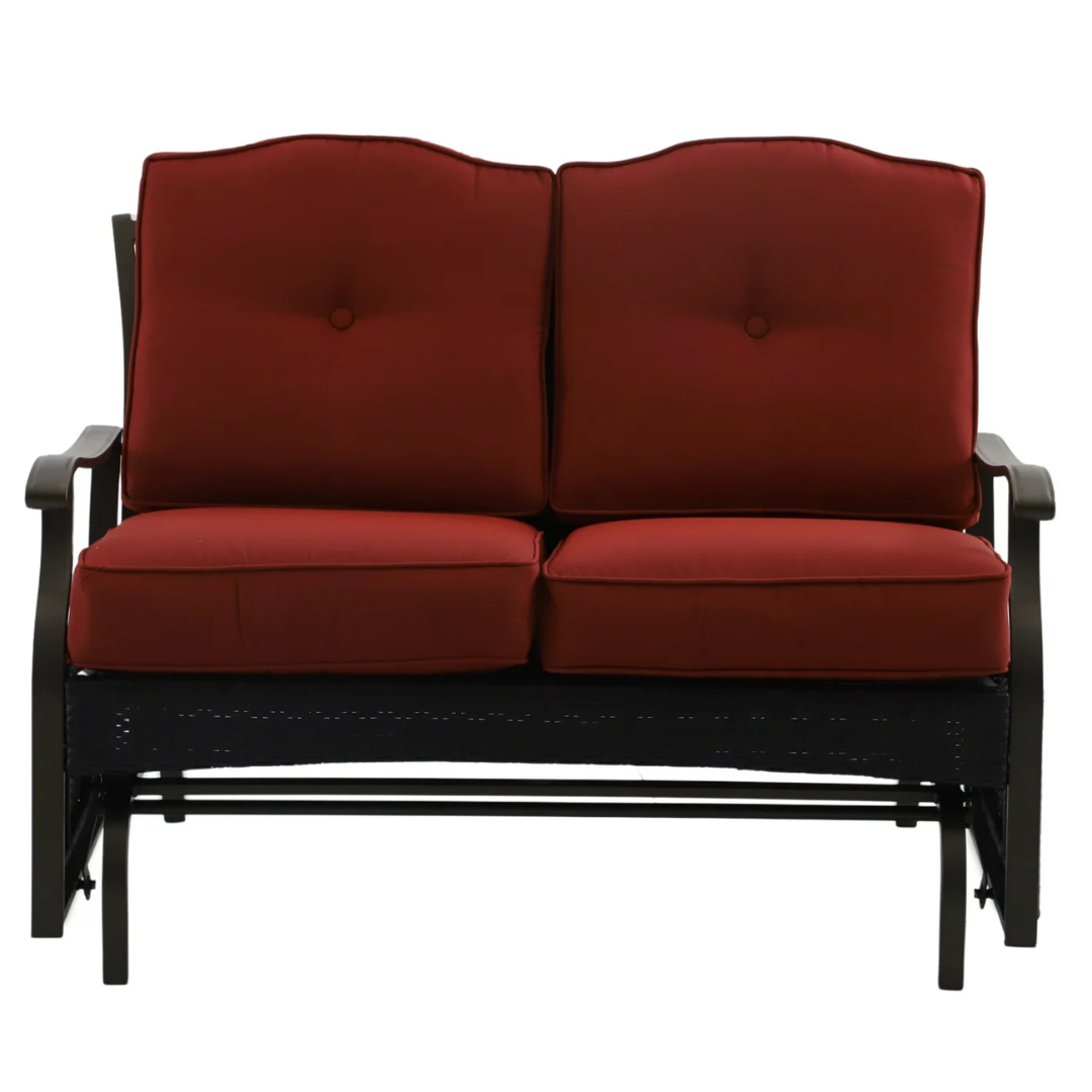 Better Homes & Gardens Providence Steel Outdoor Glider Loveseat