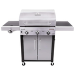 Char-Broil 3-Burner Propane Gas Stainless Steel Grill W/ Side Burner