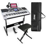 Pyle Piano With Case, Keyboard Stand, Sustain Pedal & Headset