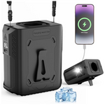 10000mAh Rechargeable Clip-on Waist Fan & Power Bank With LED Light