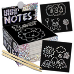 150-Ct Purple Ladybug Scratch Art Mini Notes (Silver Holographic)