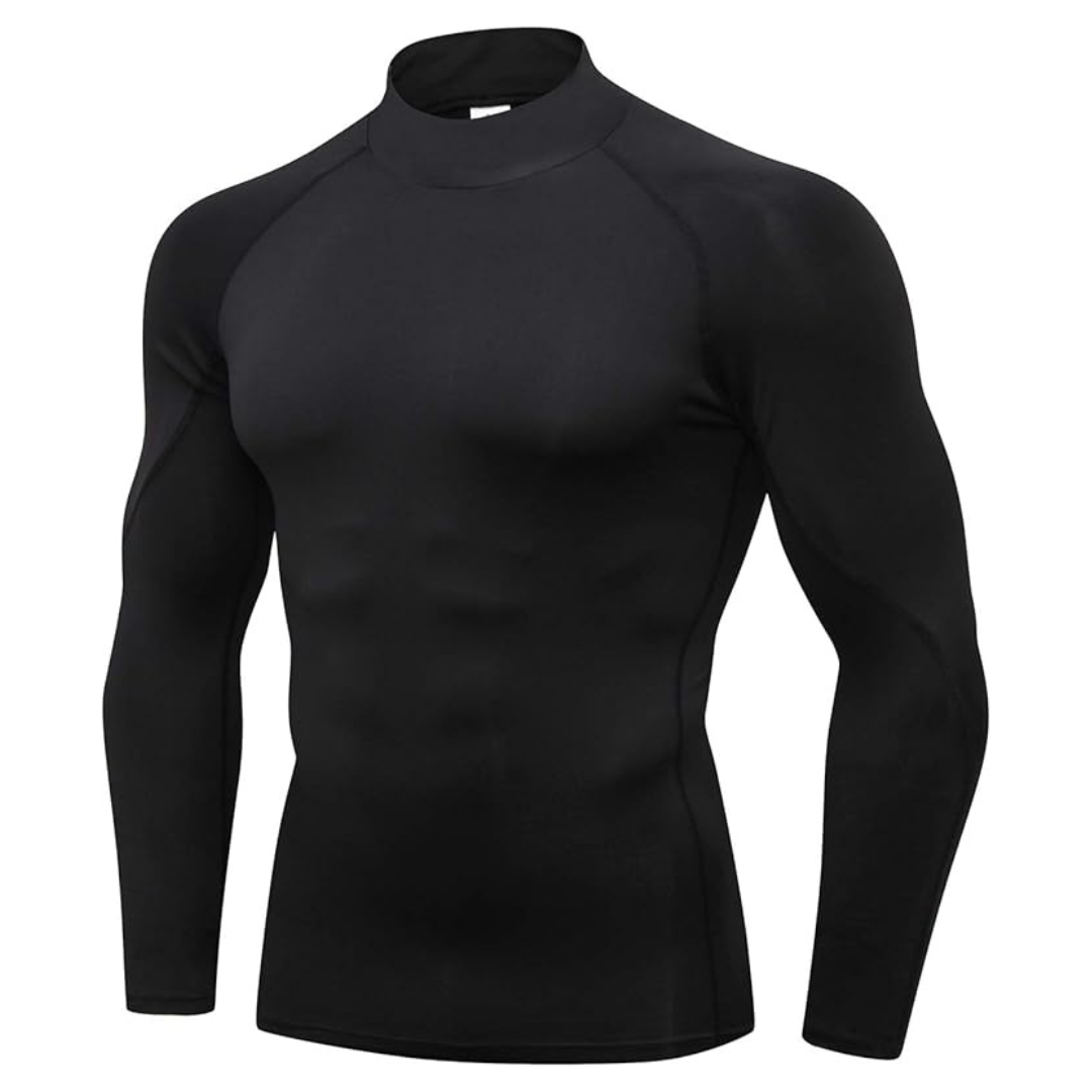 3-Pack Men's Long Sleeve Base Layer Breathable Compression Shirt