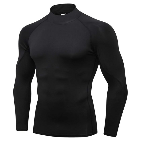 3-Pack Men's Long Sleeve Base Layer Breathable Compression Shirt