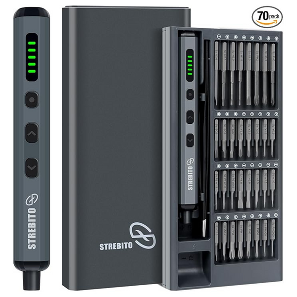 Strebito 70-in-1 Mini Electric Screwdriver Repair Tool Kit