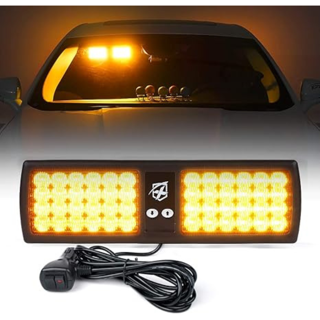 Xprite 48LED Visor Strobe Interior Flashing Hazard Lights