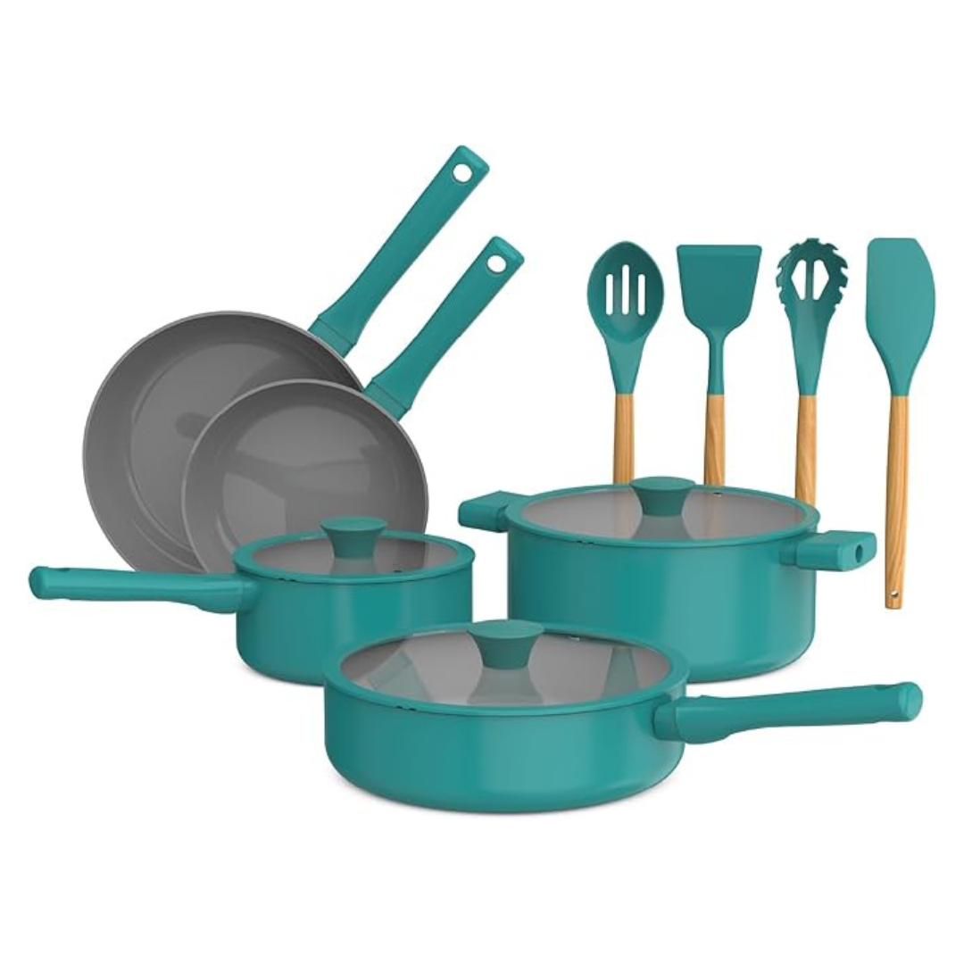 12-Piece Ceramic Nonstick Coating Cookware Set