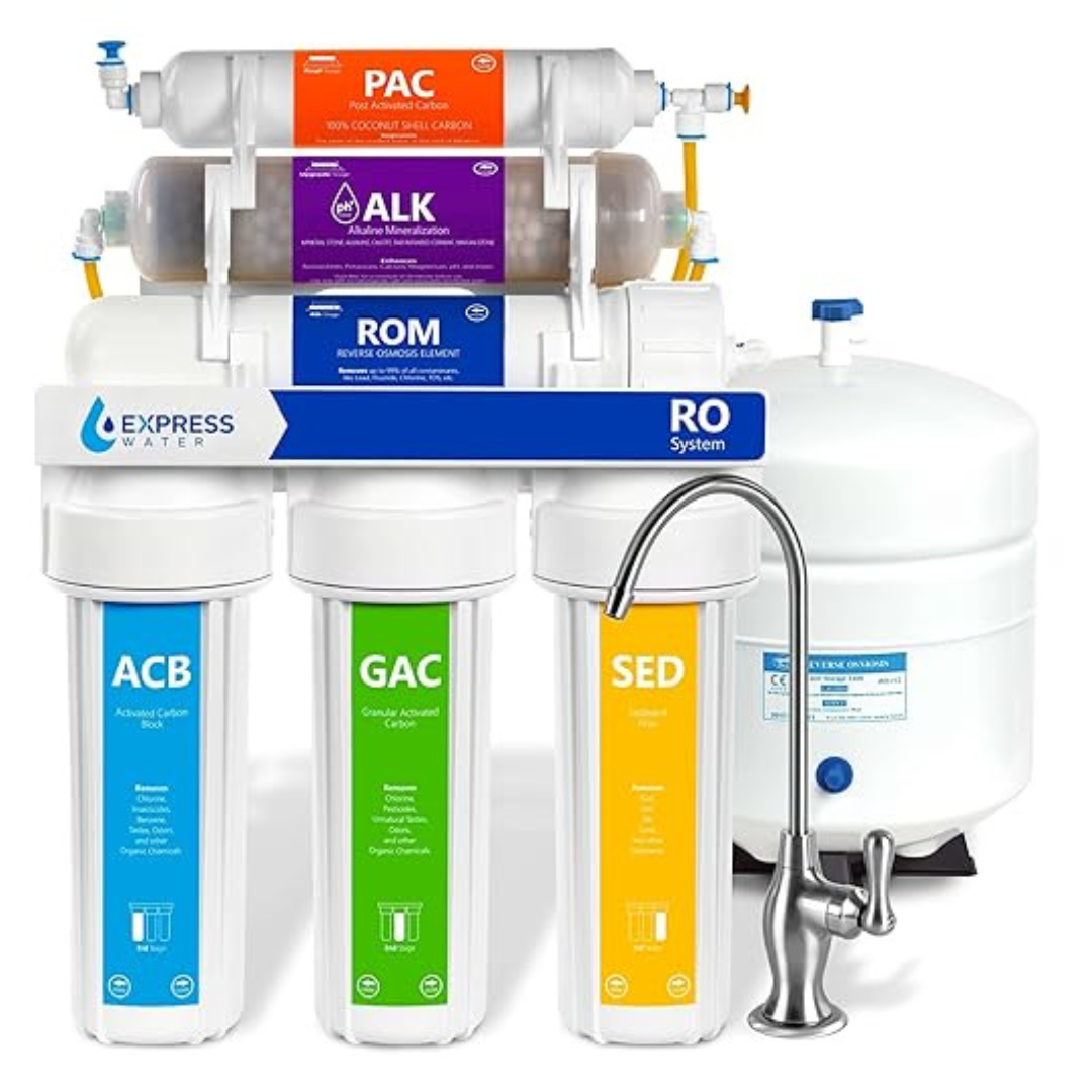 Express Water 10 Stage Reverse Osmosis Alkaline Water Filtration System