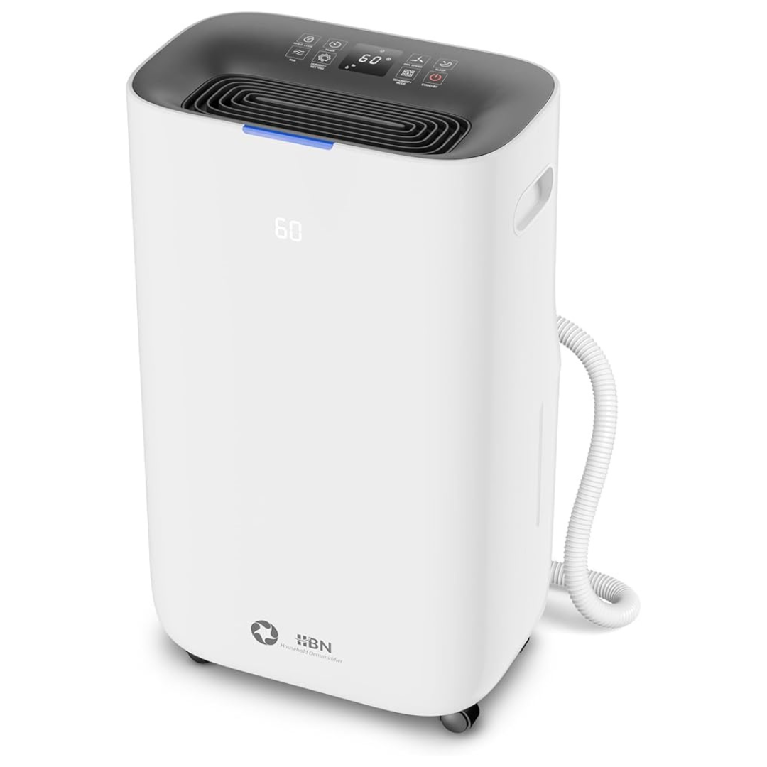 72-Gallon Water Tank 5000 Sq.Ft Smart Dehumidifier W/Drain Hose
