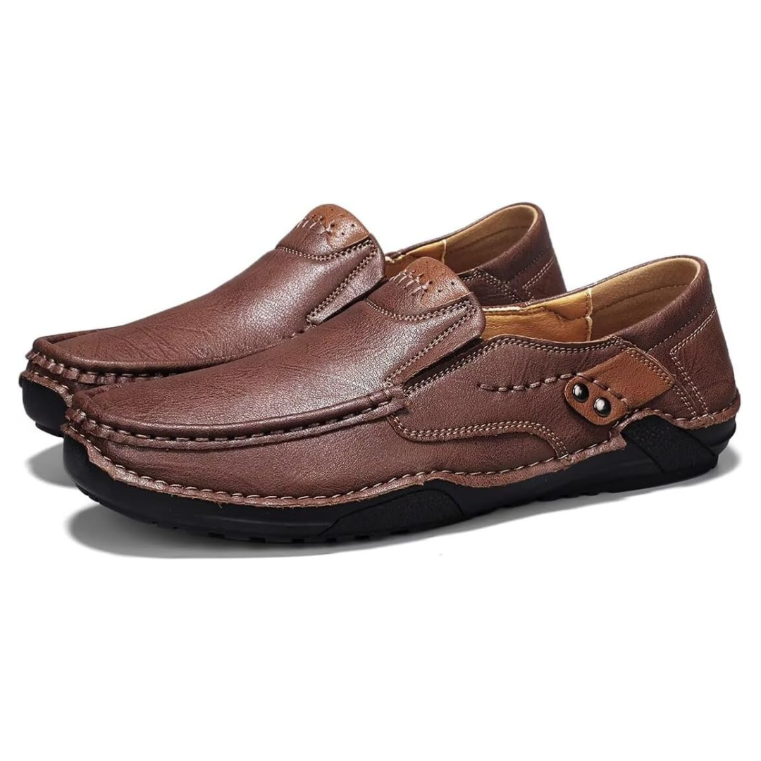 Men's Leather Loafers Slip On Shoes