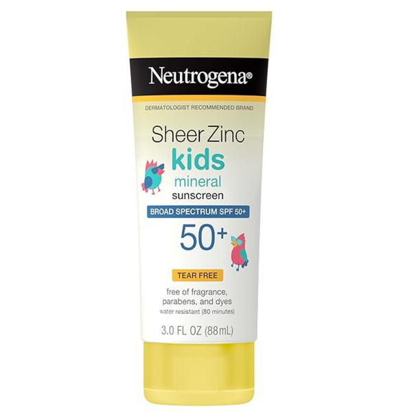 3-Oz Neutrogena SPF 50 Sheer ZincSPF Kids Mineral Sunscreen