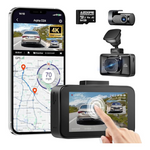 Arpha Front and Rear D24 4K + 1080p Dash Cam w/ Free 64GB Card