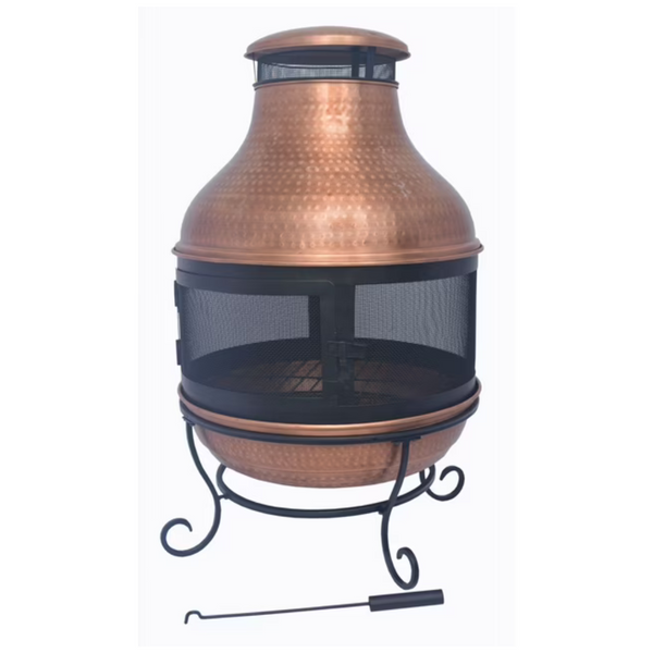 Better Homes & Gardens Wood-Burning Copper Chiminea Fire Pit