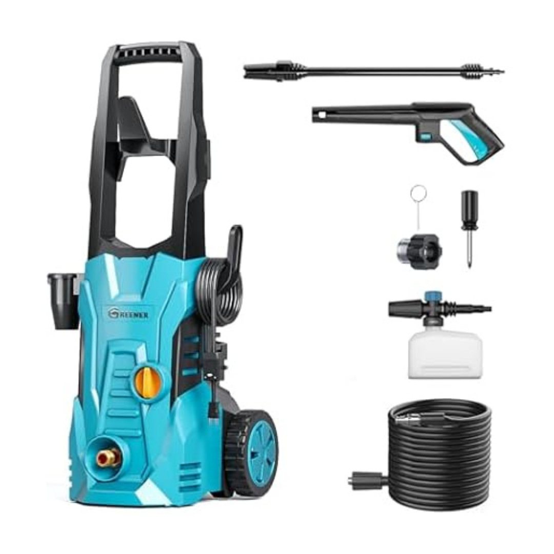 Greener 3800 PSI Adjustable Nozzle Electric Pressure Washer
