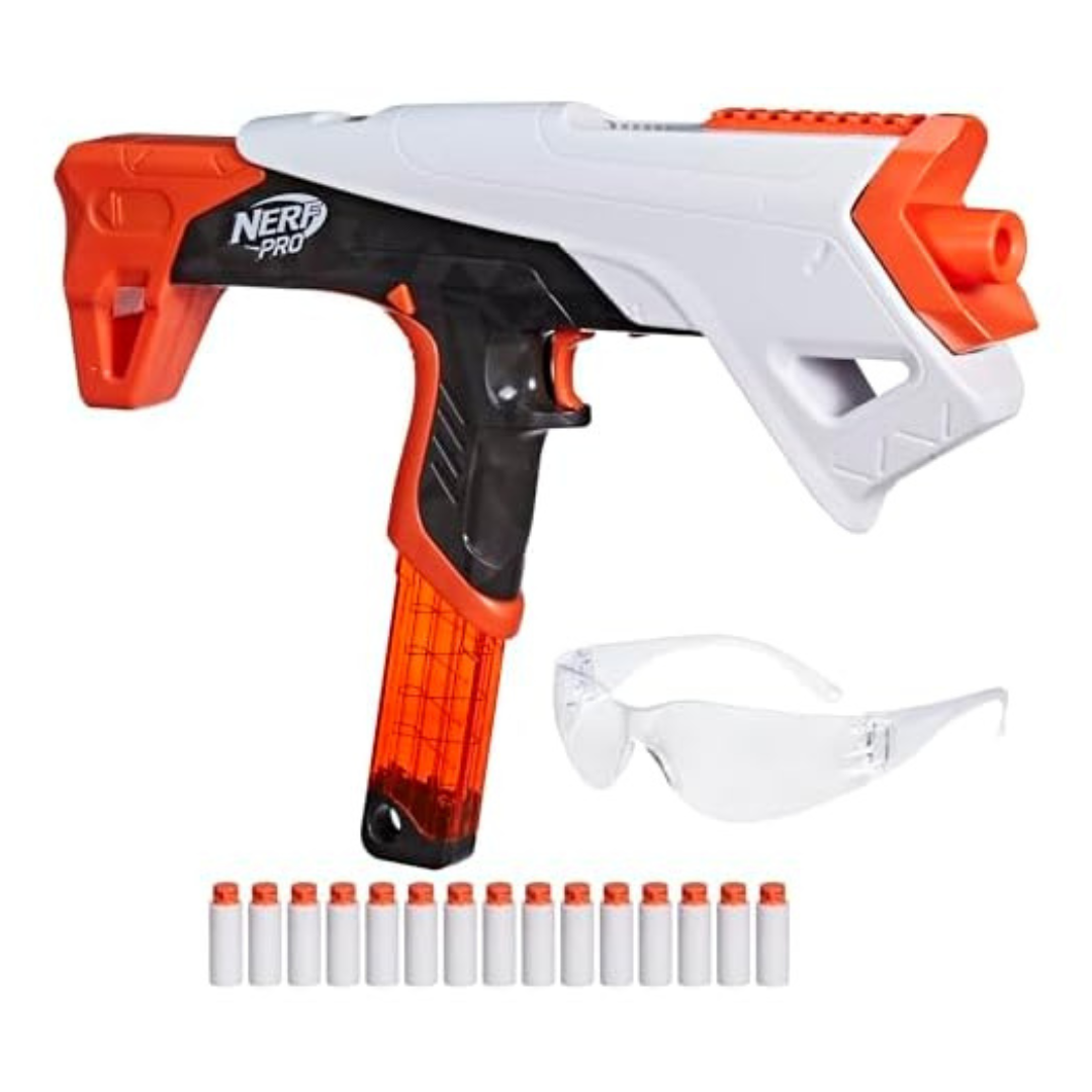Nerf Pro Torrent Half-Length Dart Blaster With 150 FPS 15 Darts