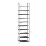 Songmics 68" 10-Tier Metal Frame Shoe Rack (2 Colors)