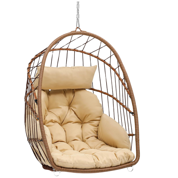 YITAHOME Wicker Hanging Egg Chair W/ Cushion (2 Colors)