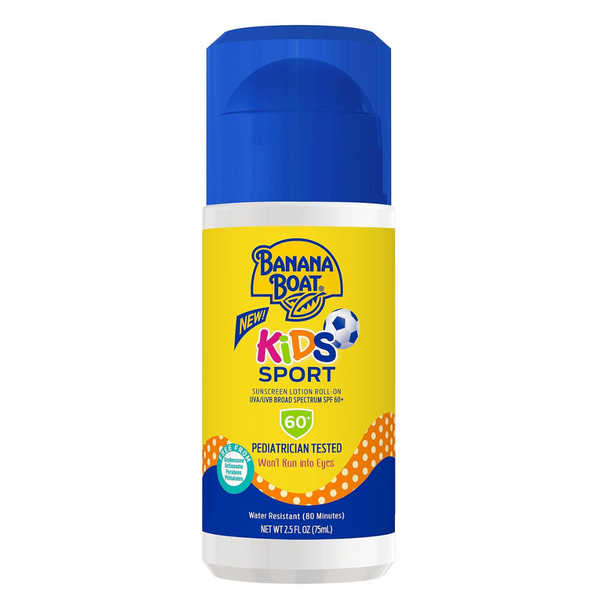 Banana Boat Kids Sport Roll-On Broad Spectrum SPF 60+ Sunscreen Lotion