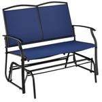 Best Choice Products 2-Person Swing Glider Steel Bench Loveseat Rocker