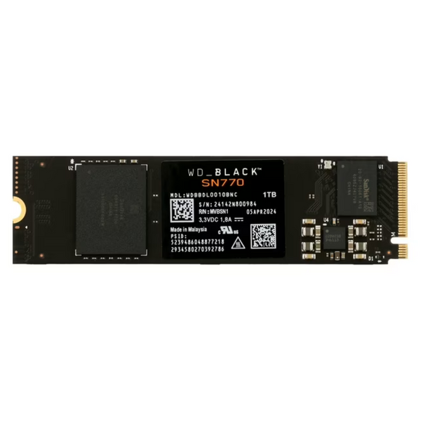 WD_BLACK SN770 1TB NVMe PCIe Gen4 M.2 2280 Internal Gaming SSD