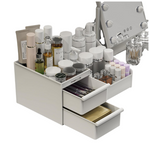 DancesCat Countertop Makeup Organizer With Drawers (White)