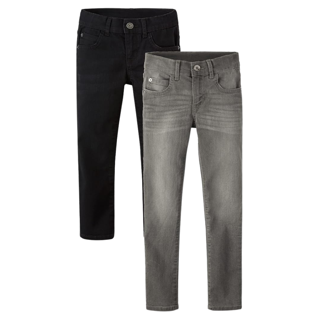 2-Pack The Children's Place Boys Stretch Skinny Jeans