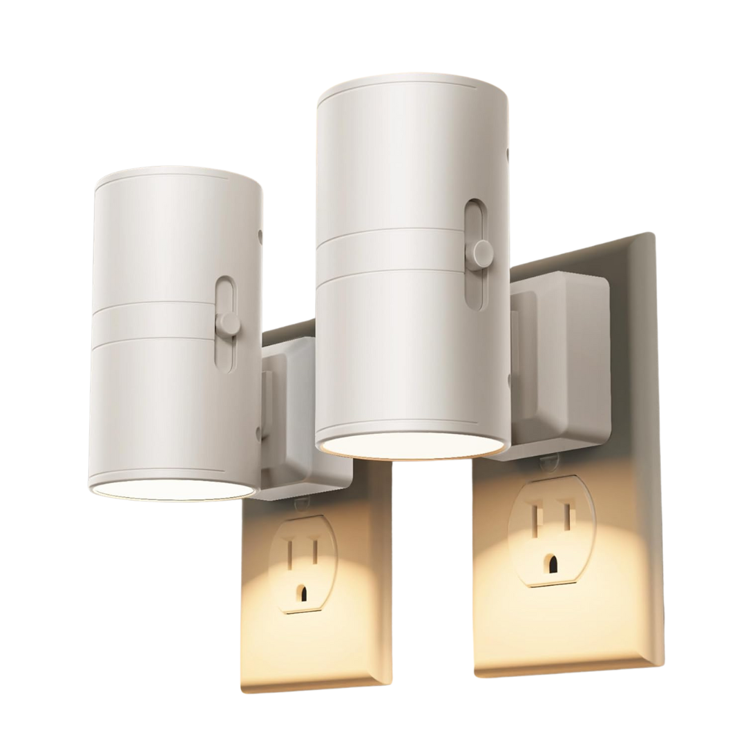 2-Pack Dimmable Modern Plug Into Wall LED Night Lights