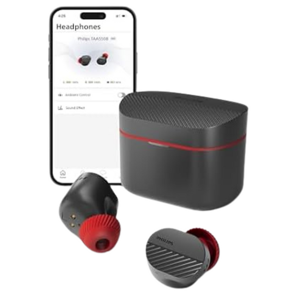 Philips IPX5 Bluetooth 5.3 Earbuds W/ Noise Canceling Pro