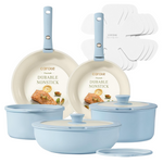 11-Piece Carote Nonstick Cookware Set (Blue)