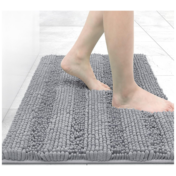 Grandaily 24" x 16" Absorbent Non-Slip Plush Shaggy Bathroom Rug Mat