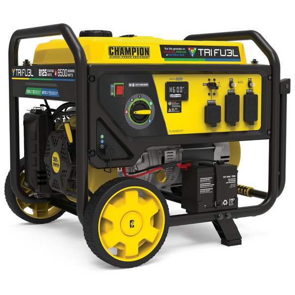 Champion Power Equipment 8125 Watt Electric Start Tri-Fuel Generator