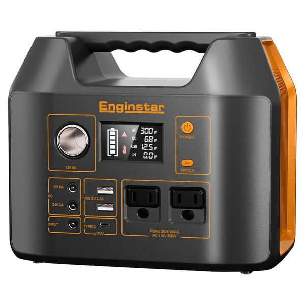 EnginStar 300W Portable Power Station Solar Generator