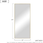 Natsukage 47''x22'' Full Length Wall-Mounted Rectangular Mirror