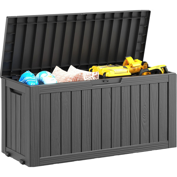Nunu Lab 74 Gallon Outdoor Storage Large Resin Sturdy Deck Box