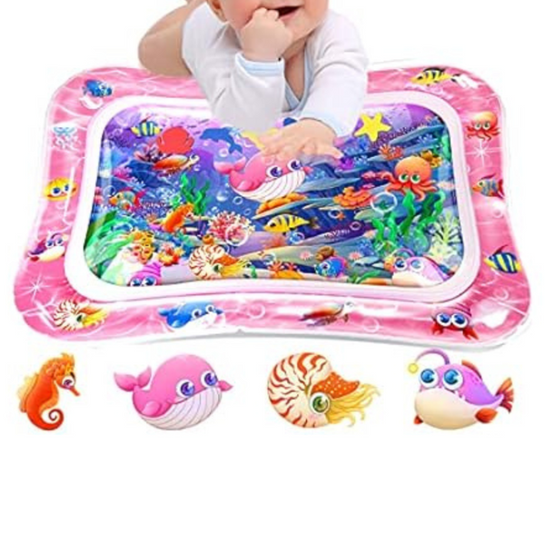 2-Pack Tummy Time Baby Water Play Mat