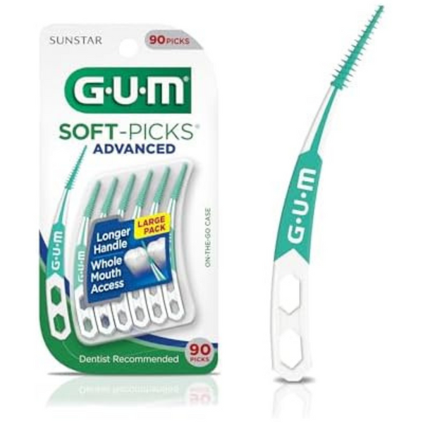 90-Count GUM Soft-Picks Advanced Easy to Use Dental Picks