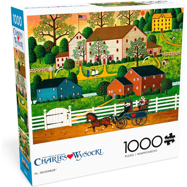 Buffalo Games 1000-Piece Charles Wysocki Hi Neighbor! Jigsaw Puzzle