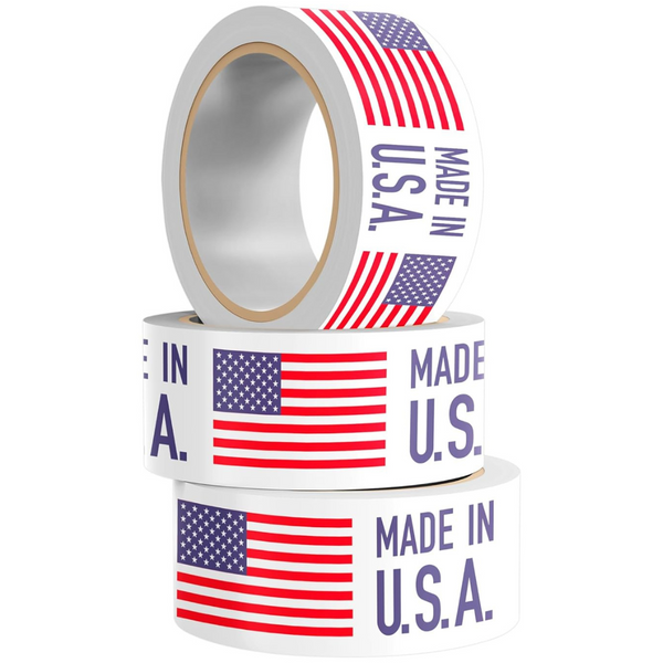 3-Piece 2" x 110 Yard Warning Label Tape for Shipping