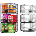 3-Pack Stackable Wire Baskets