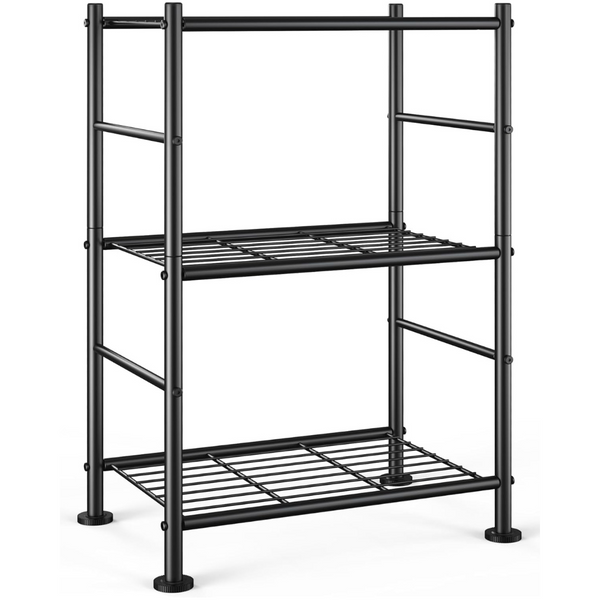 3-Tier Heavy-Duty Adjustable Space-Saving Storage Shelves