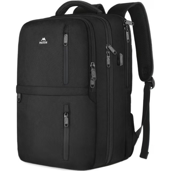 40L Matein Carry-On Travel Backpack w/USB Port