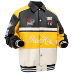 Men's Vintage Graphic Leather Varsity Jackets (3 Colors)